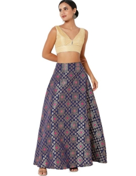 Gold Zigzag Designer Blouse