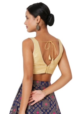 Gold Zigzag Designer Blouse