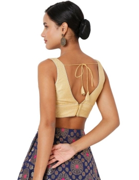 Gold Zigzag Designer Blouse