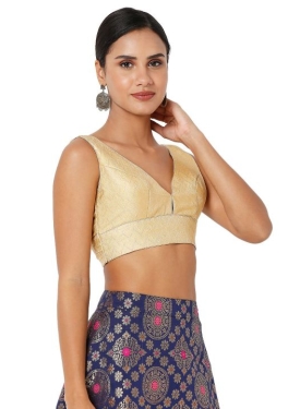 Gold Zigzag Designer Blouse