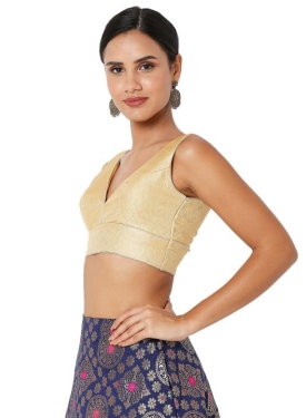 Gold Zigzag Designer Blouse