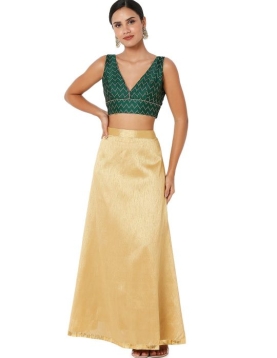 Green Zig Zag Designer Blouse