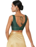 Green Zig Zag Designer Blouse
