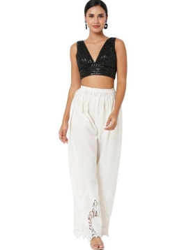 Black Sequin Work Fancy Blouse 